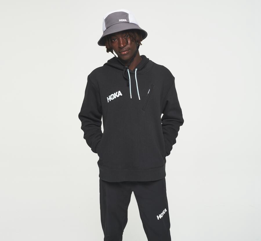 Hoka One One Hoodie Heren - Performance - Zwart - VX5630782